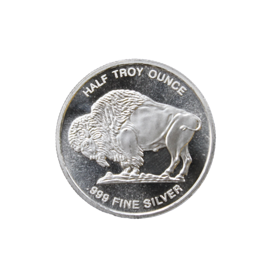 1/2 oz Buffalo Silver Round (5 Pack) - OZ Mint - OZB