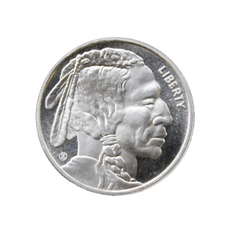 1/2 oz Buffalo Silver Round - OZ Mint - OZB