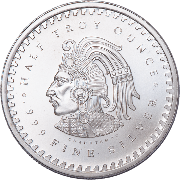 1/2 oz Aztec Calendar Silver Round - OZB