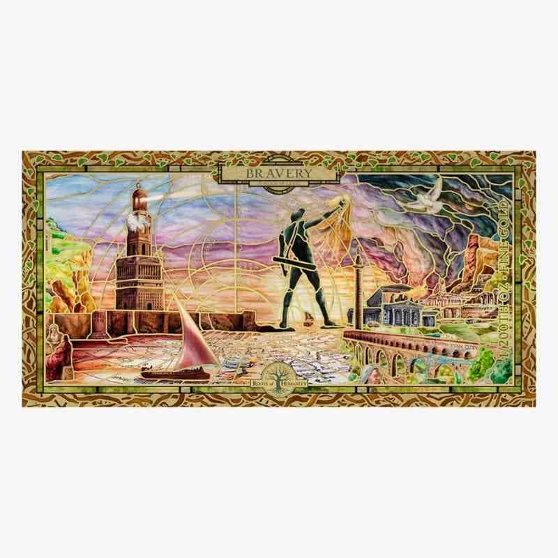 24K Gold Note - Cook Islands Bravery 2022 | Advanced Stamping