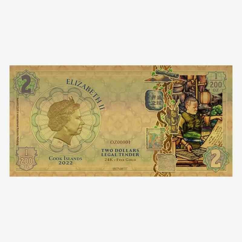 Cook Islands DISCOVERY 24k Gold Note | Collectible Coin