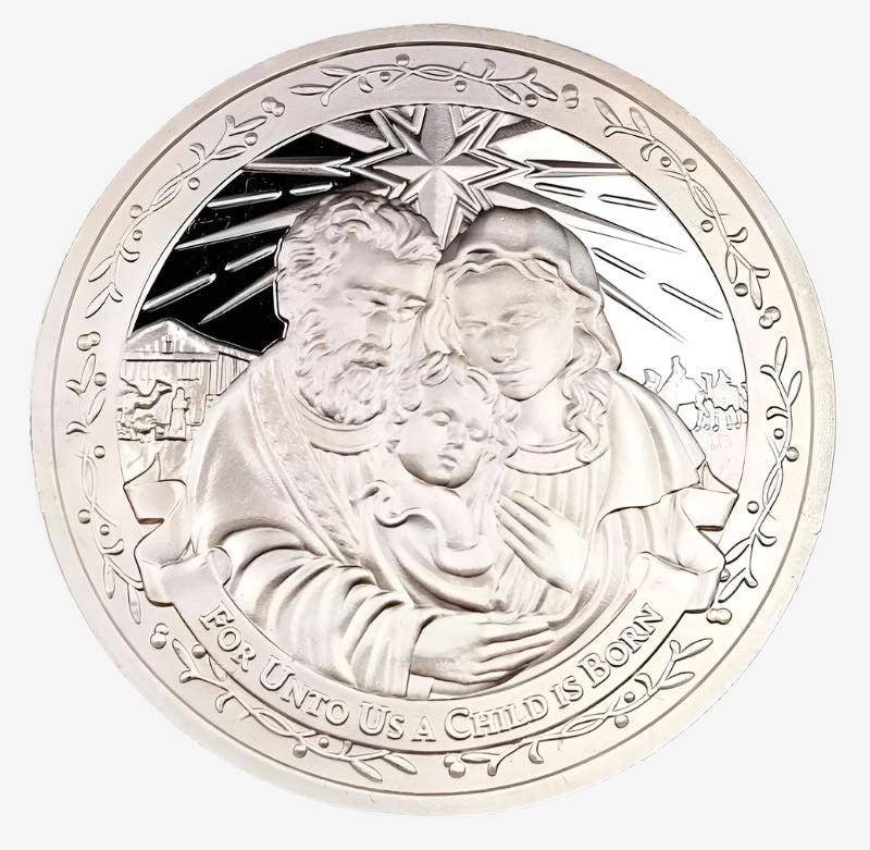 1 oz Silver Nativity Round - Limited Edition | Deep Mirror Proof (Etsy)