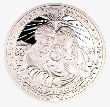 1 oz Silver Nativity Round - Limited Edition | Deep Mirror Proof (Etsy)