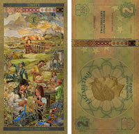 2022 Cook Islands Gold Note Set - 7 Pillars | Matching Serial