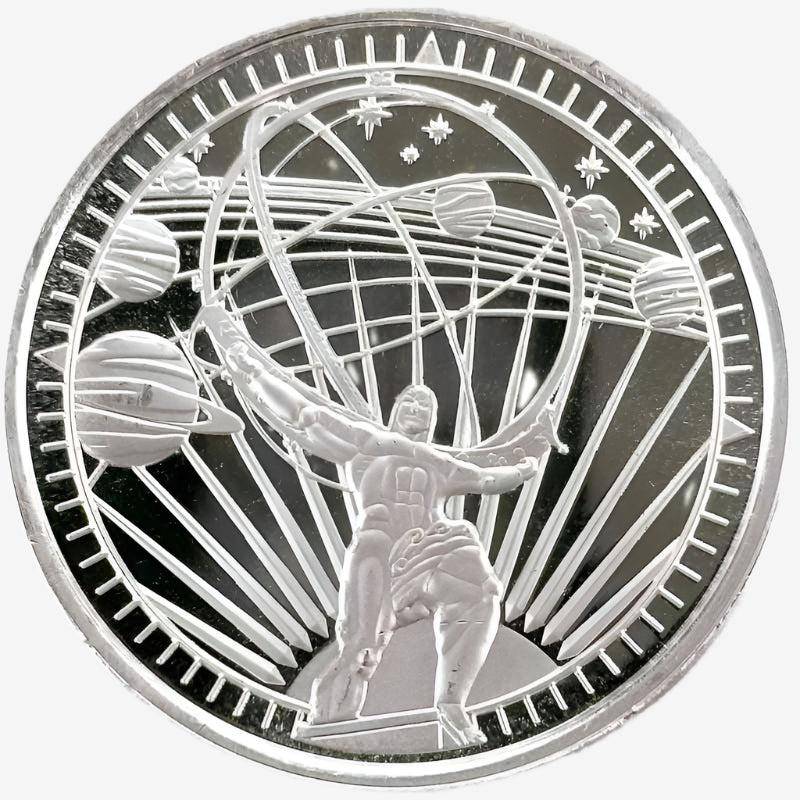 1 oz Silver ATLAS Round (OZ Mint) (Etsy)