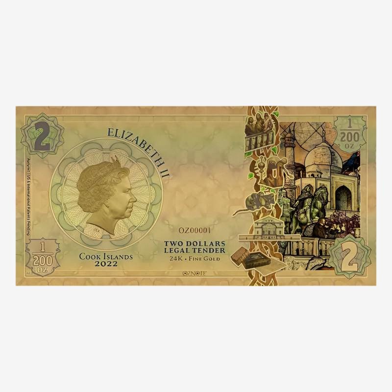 2022 Cook Islands Gold Note - Limited Edition | Rare Collectible