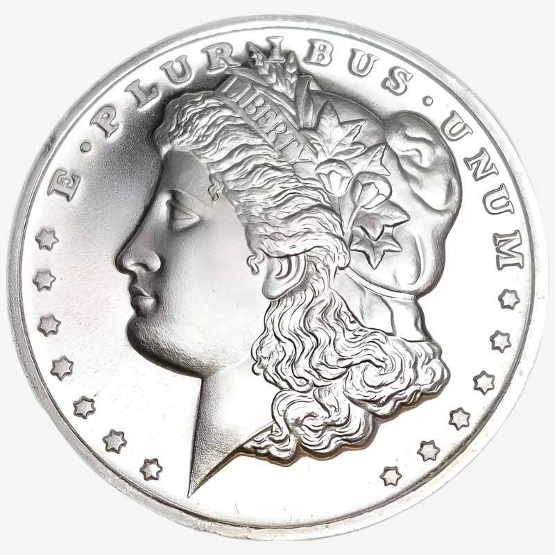 1 oz Silver Morgan Round - Oz Mint | High-Quality Design (Etsy)