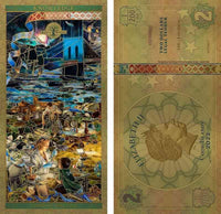 2022 Cook Islands Gold Note Set - 7 Pillars | Matching Serial