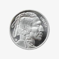 1/2 oz Silver BUFFALO Round - Buffalo Silver Round | .999 Fine Silver (Etsy)