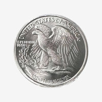 1/2 oz Silver Walking Liberty Round | .999 Fine Silver (Etsy)