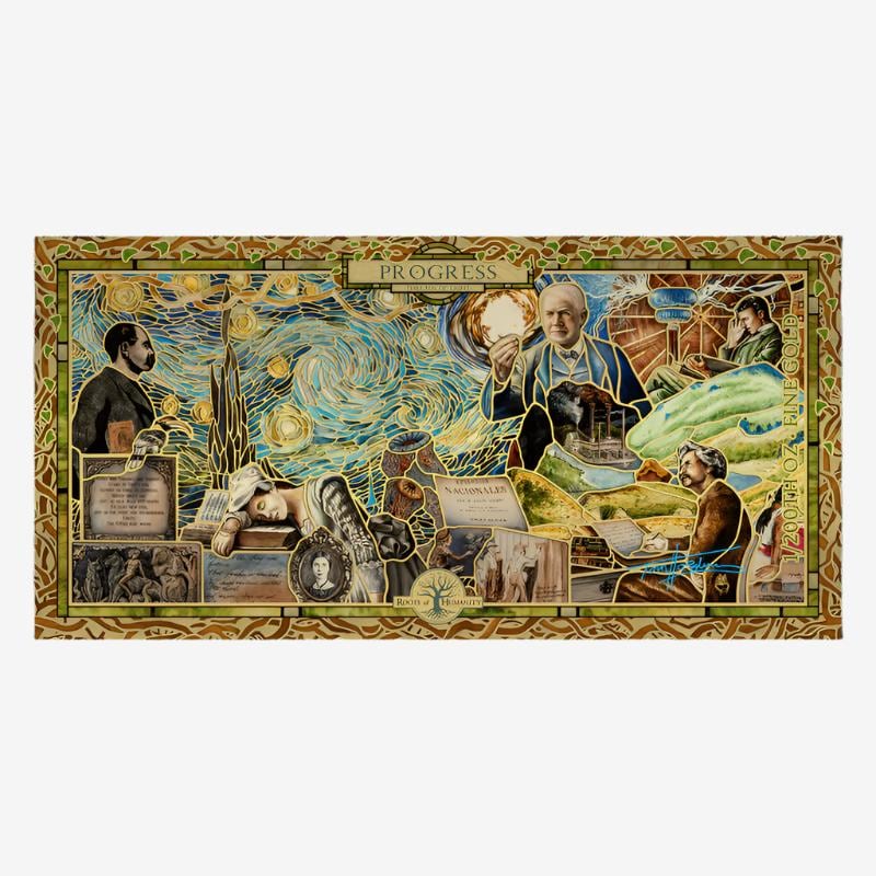 2022 Cook Islands Gold Note - Threads of Light | 24K Gold