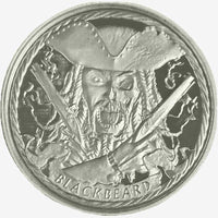 1 oz Silver BUCKANEER - BLACKBEARD Silver Round (OZ Mint)