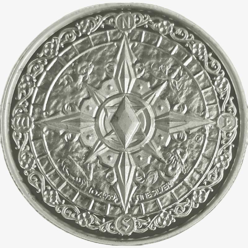 1 oz Silver BUCKANEER - BLACKBEARD Silver Round (OZ Mint)
