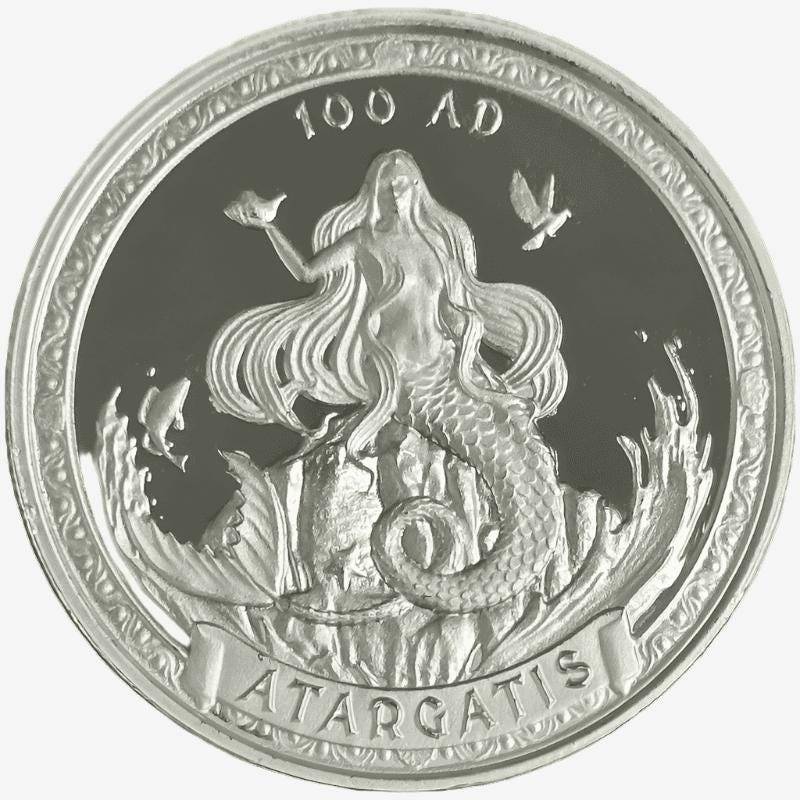 1 oz Silver MERMAID Round - 1oz Silver Mermaid Round | OZ Mint Collectible (Etsy)