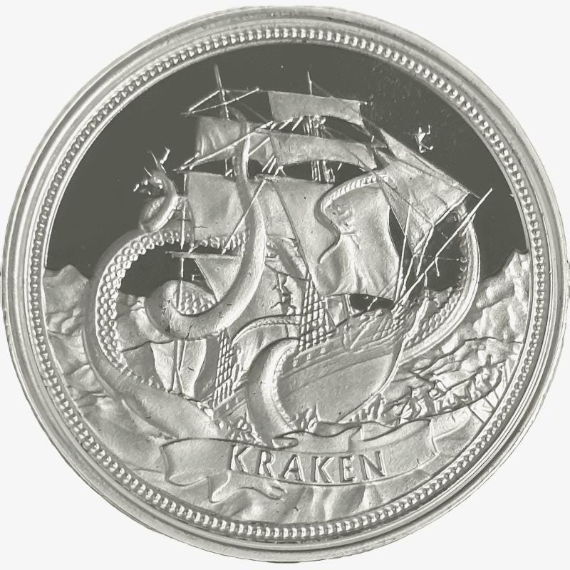 1 oz Silver KRAKEN Round - KRAKEN Silver Round | .999 OZ Mint