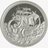 1 oz Silver KRAKEN Round - KRAKEN Silver Round | .999 OZ Mint (Etsy)