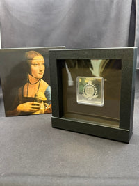 2023 Leonardo DaVinci "Lady with an Ermine" Niue Dollar