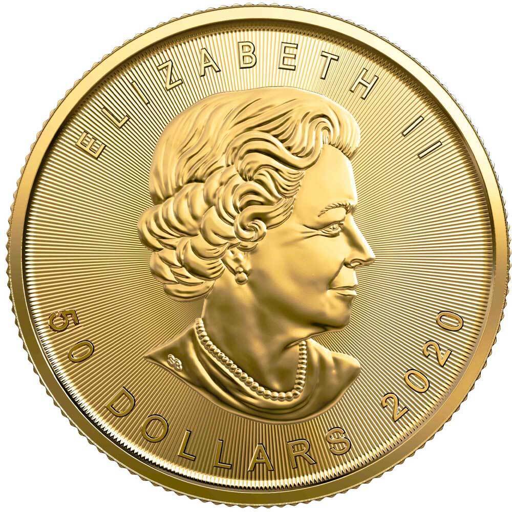 1 oz Canada Gold Maple Leaf $50 .9999 (Random Year) - OZB