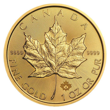 1 oz Canada Gold Maple Leaf $50 .9999 (Random Year) - OZB
