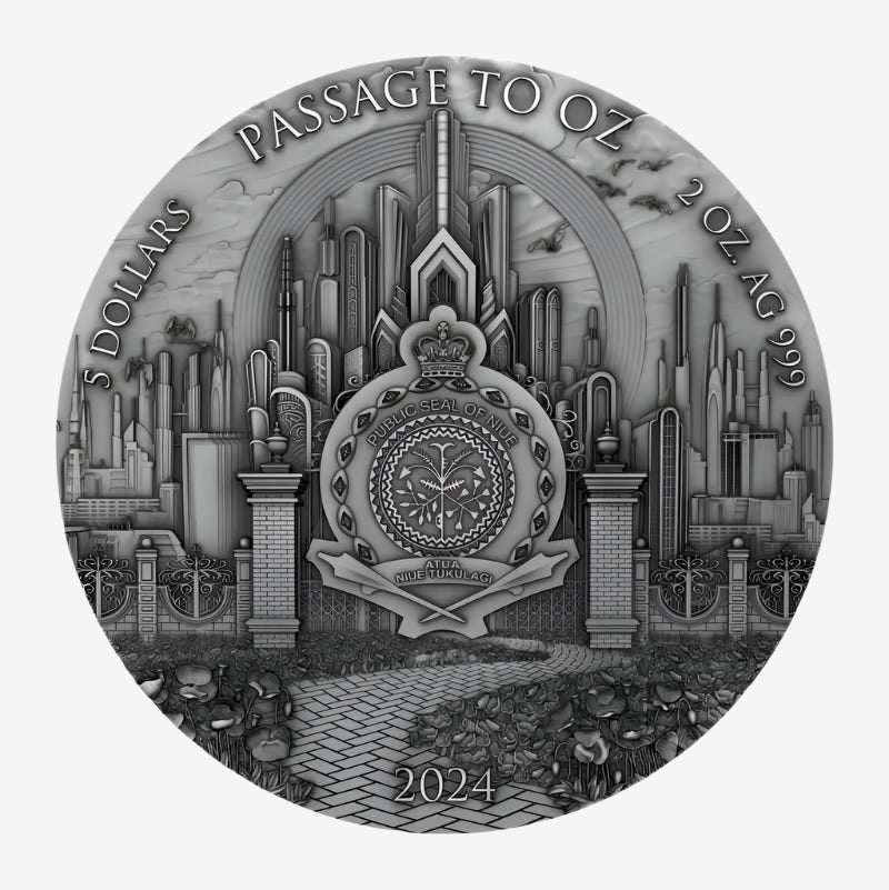 ② やってきた　OZ 2 oz Silver PASSAGE TO OZ Coin 2024 Niue