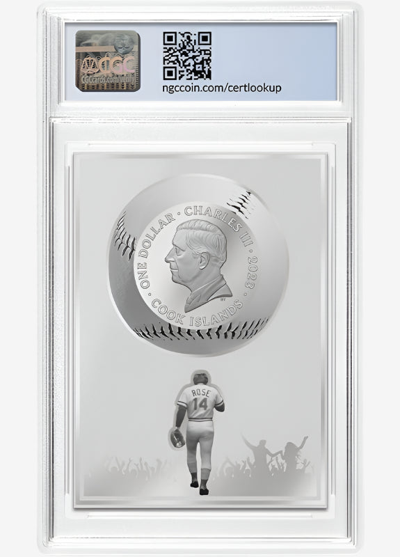 3 g Silver PETE ROSE Legends Series 2023 Cook Islands