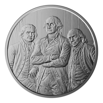 1 oz FOUNDING FATHERS Silver Round - Oz Mint AMERICA 250 Series