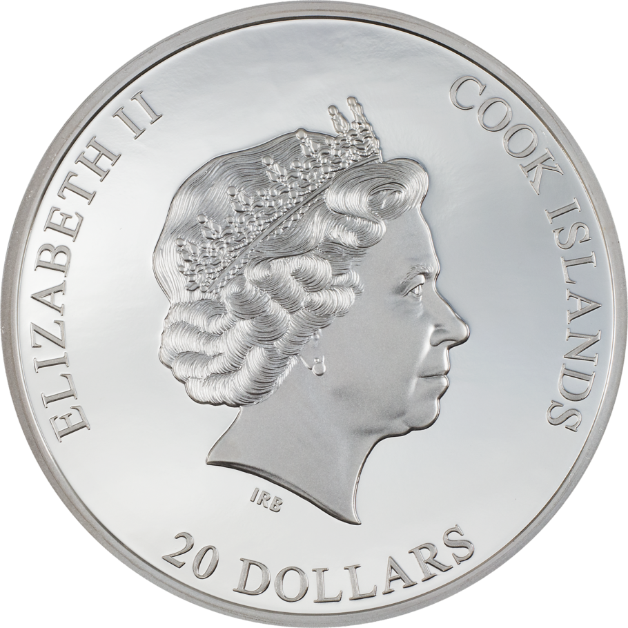 2022 Cook Island SILVER BURST 3 oz Silver Coin - OZB
