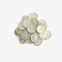 Bag of 40 Constitutional SILVER WASHINGTON QUARTERS Random Date and Mint 90% Silver