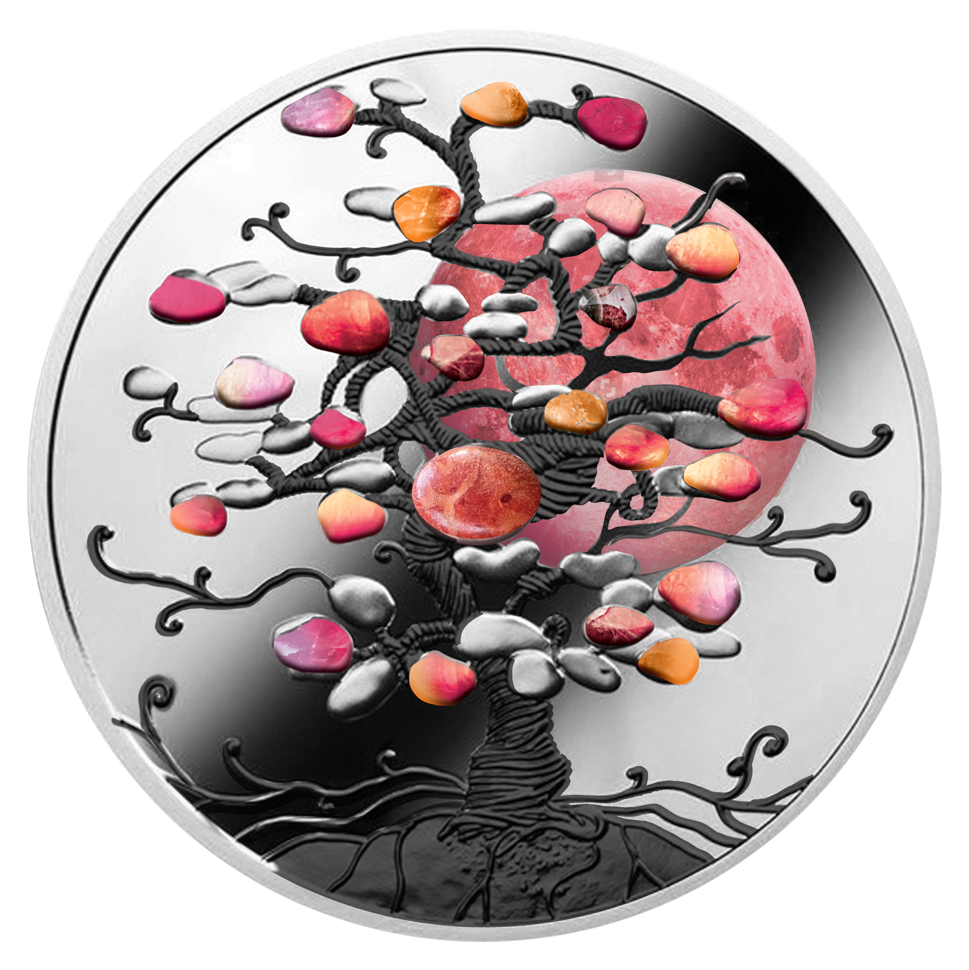 2022 Niue THE TREE OF LUCK CORAL 1 oz Silver Coin PF 69 - OZB
