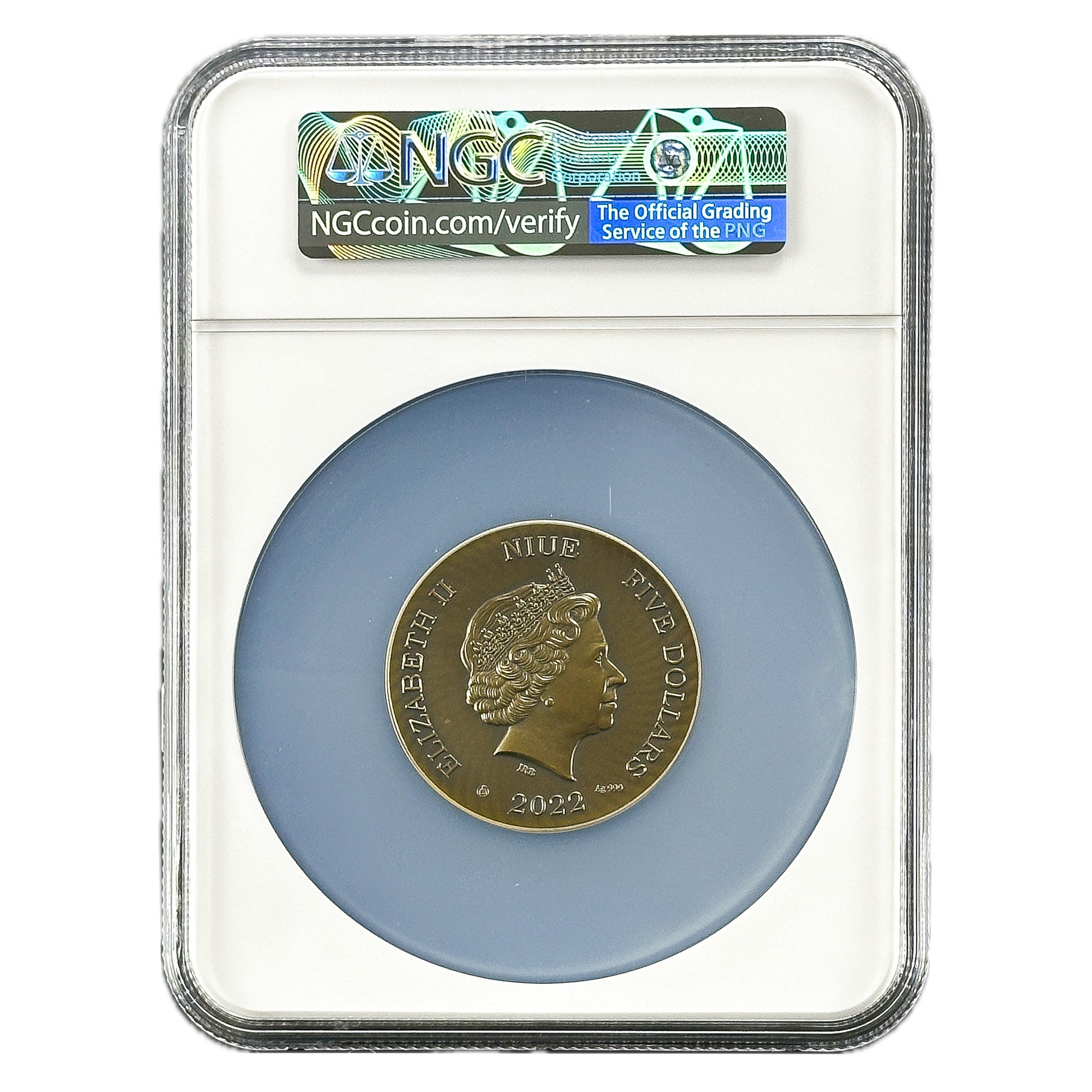 2022 Niue BACCHUS - Twelve Olympians Gilt $5 Silver Coin MS 70 - OZB