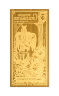 WYOMING Goldback 5 note Aurum (10 Pack) - 24k Gold Bills - OZB